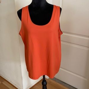 Chico’s Fall orange Tank Top, Size 3 (12-14)
